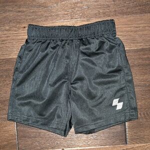 Kids Black Athletic Shorts